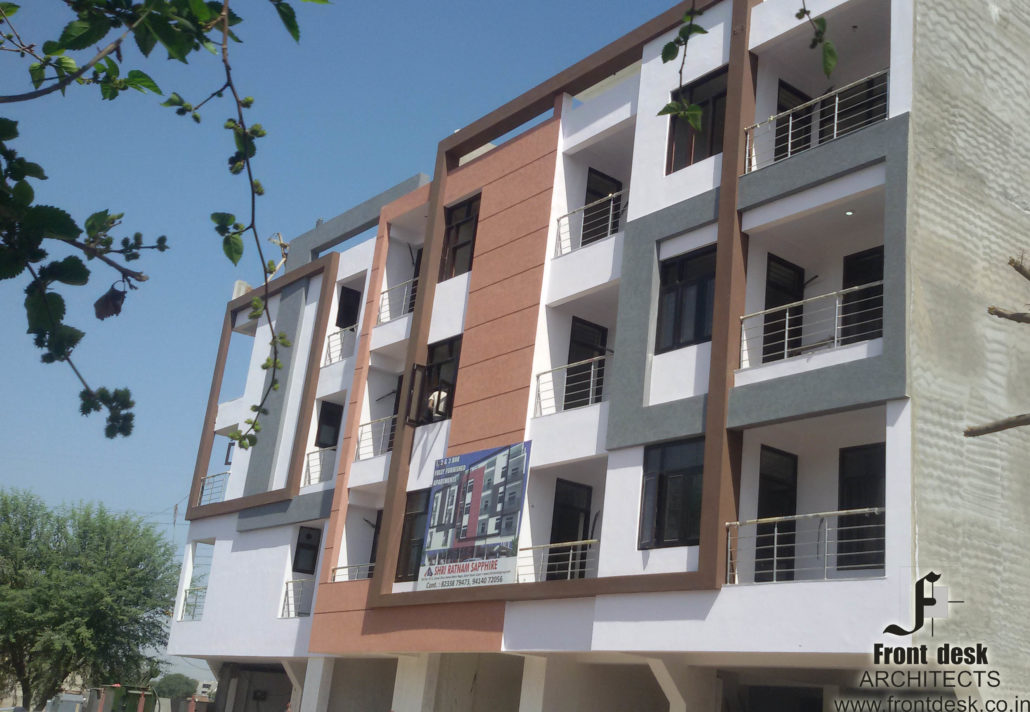 Shri ratnam Sapphire : Contemporary Housing Project designed by Front Desk Architects