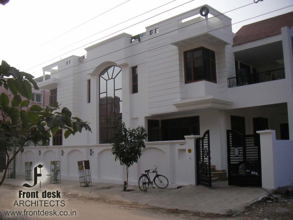 Residence at Vidhyadhar Nagar Jaipur Designed by Front Desk Architects