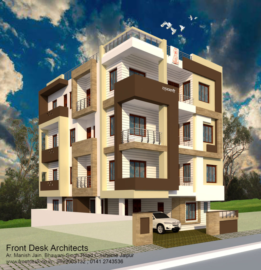 Residence at Pal road Jodhpur designed by front desk architects Jaipur