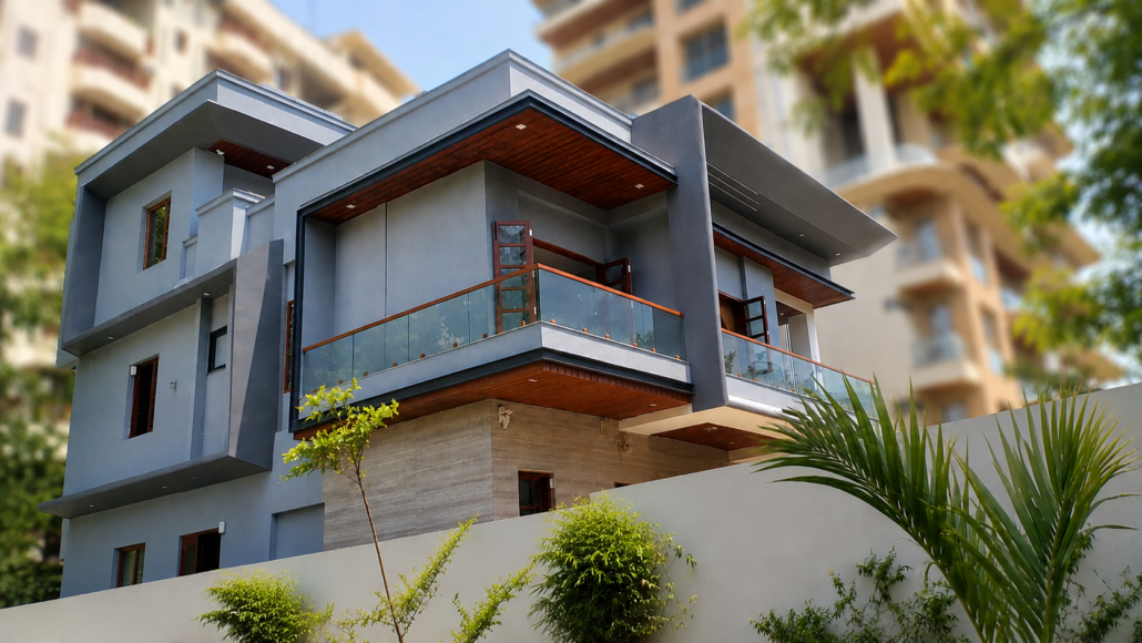 Contemporary Bungalow at C-Scheme, Jaipur by Front Desk Architects